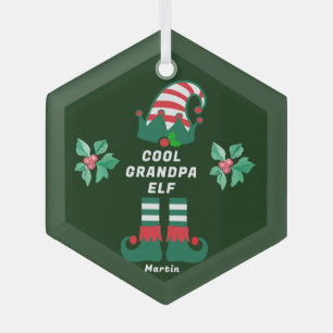 Op maat gemaakte Grootvader Elf Ornament - Familie
