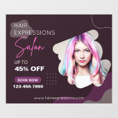 Op maat gemaakte haar kleuring highlights schoonhe raamsticker (Vel)