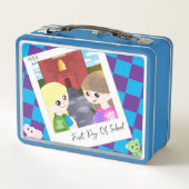 Op maat gemaakte handgetekende lunchbox voor terug (Achterkant)