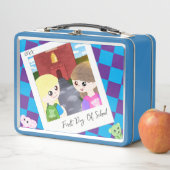 Op maat gemaakte handgetekende lunchbox voor terug (In situ)