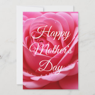 Op maat gemaakte Happy Moederdag Roos Bloem Kaart