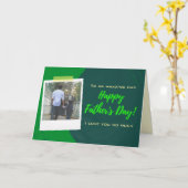 Op maat gemaakte Happy Vaderdag fotokaart Kaart (Gele Bloem)