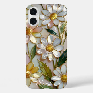 Op maat gemaakte hoes Daisy Flower telefoonhoes Za