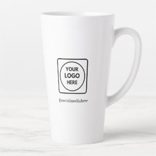 Op maat gemaakte hoge 17oz logo latte geen minimum mok