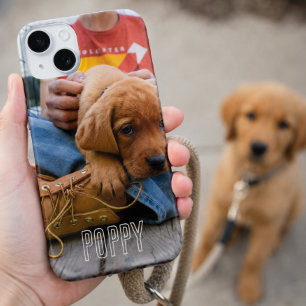 Op maat gemaakte hondenfoto-telefoonhoes voor hond