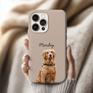 Op maat gemaakte hondenfoto telefoonhoesje cadeau iPhone 15 pro hoesje