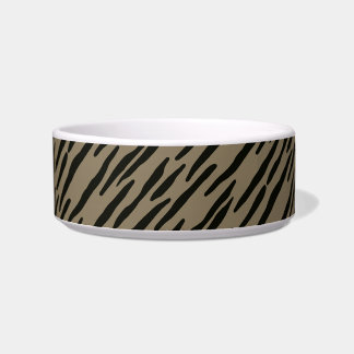 Op maat gemaakte hondenkommen zebraprint bijpassen voerbakje