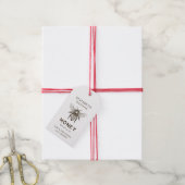 Op maat gemaakte honingbij- etikettering in eigen cadeaulabel (Met Touw)