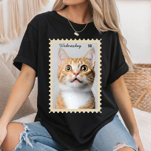 Op maat gemaakte huisdier portret stempel monument t-shirt