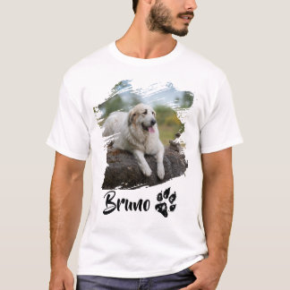 Op maat gemaakte huisdierfoto en naam T-shirt | Ee