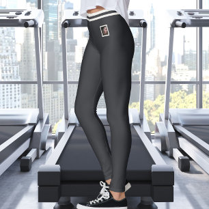 Op maat gemaakte huisdierfoto tekst Cute Warm Neut Leggings