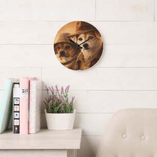 Op maat gemaakte huisdierkunst Acryl wandklok – 27 Grote Klok