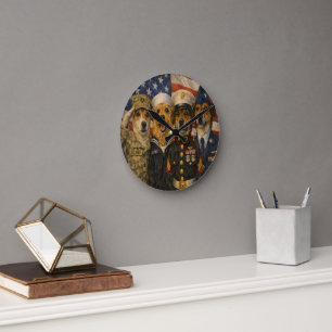 Op maat gemaakte huisdierkunst Acryl wandklok – 27 Ronde Klok