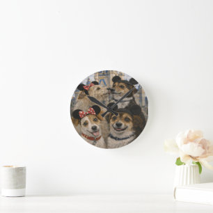 Op maat gemaakte huisdierkunst Acryl wandklok – 27 Ronde Klok