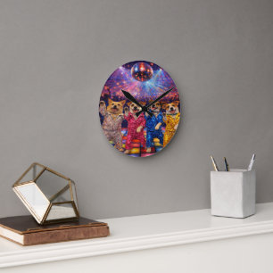 Op maat gemaakte huisdierkunst Acryl wandklok – 27 Ronde Klok