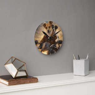 Op maat gemaakte huisdierkunst Acryl wandklok – 27 Ronde Klok