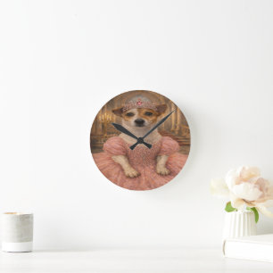 Op maat gemaakte huisdierkunst Acryl wandklok – 27 Ronde Klok