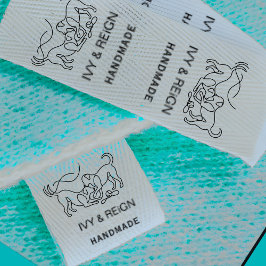 Op maat gemaakte huisdierpictogram handgemaakt doo grosgrain lint
