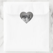Op maat gemaakte huisdierportret hartsticker hart sticker (Tas)