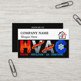 Op maat gemaakte HVAC-zaakkaart met bedrijfslogo s Visitekaartje