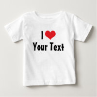 Op maat gemaakte I Love T-shirt