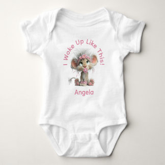 Op maat gemaakte 'I Woke Up Like This'-baby-body Romper