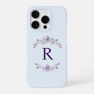 Op maat gemaakte initiële bloem iPhone-hoes Cade iPhone 16 Pro Hoesje