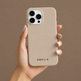 Op maat gemaakte iPhone-hoes Beige kleur iPhone 16 Pro Hoesje