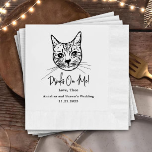Op Maat Gemaakte Katten Cocktail Servetten Voor Hu