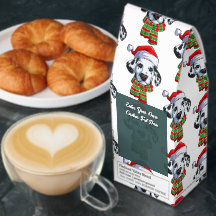 Op maat gemaakte Kerst Dalmatiër met Kerstman Hoed