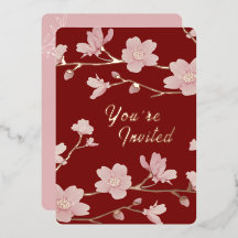 Op maat gemaakte kerst- en nieuwjaarskaart met blo