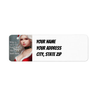 Op maat gemaakte Kerst Retouradreslabels Etiket