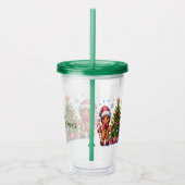 Op maat gemaakte kerstkoekjes acryl drinkbeker (Rechts)