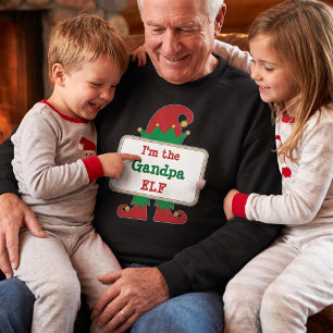 Op maat gemaakte Kerstman Elf Matching Familie Ker Trui
