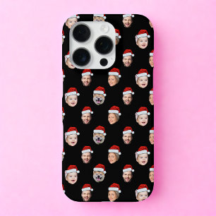 Op maat gemaakte Kerstman gezicht iPhone X 11 12 1 16 Pro Hoesje