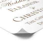 Op maat gemaakte Kerstmis Bel Bruiloft Downloadbaa Poster (Hoek)