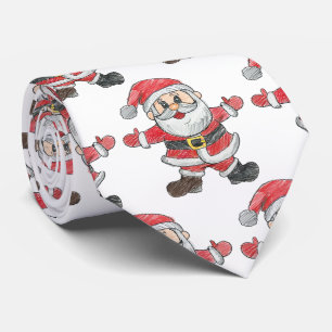 Op maat gemaakte kersttekening voor kinderen stropdas