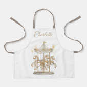 Op maat gemaakte kinder apron | Carousel Magic Schort (Voorkant)