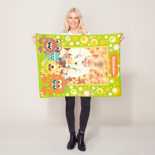 Op maat gemaakte kindfoto fleece deken (In situ)