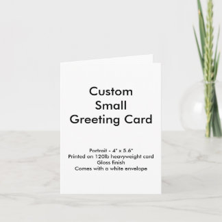 Op maat gemaakte kleine wenskaart - Portret 10,2 c Kaart