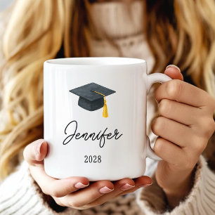 Op maat gemaakte koffiemok cadeau voor afgestudeer
