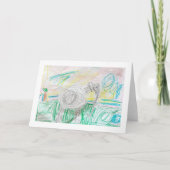 Op maat gemaakte kunstprint voor kinderen kaart (Voorkant)