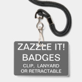 Op Maat Gemaakte LANYARD ID-KAART Sjabloon Badge (Voorzijde met lanyard)