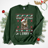 Op maat gemaakte lelijke kerst sweatshirt met katt