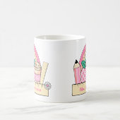 Op maat gemaakte lerarennaam Regenboogappel koffie Koffiemok (Center)