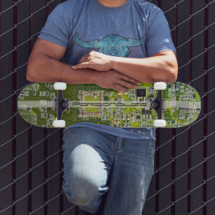 Op maat gemaakte lichtgroene PCB-printplaat voor I Skateboard