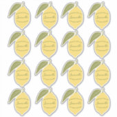 Op maat gemaakte limoncello-etiket citroenensticke sticker (Voorkant)