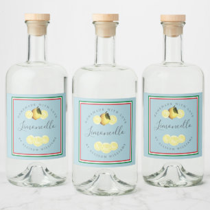 Op Maat Gemaakte Limoncello Italiaanse Driekleurig Likeurfles Etiket