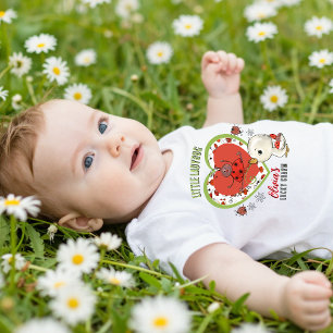 Op maat gemaakte 'Little Lady Lucky Charm'-baby-t-