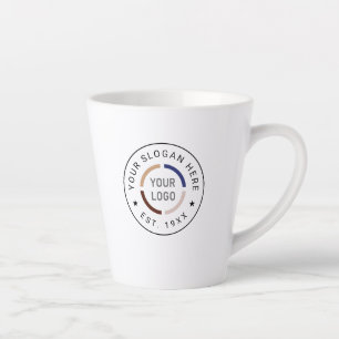 Op maat gemaakte logo merkmok voor latte mok